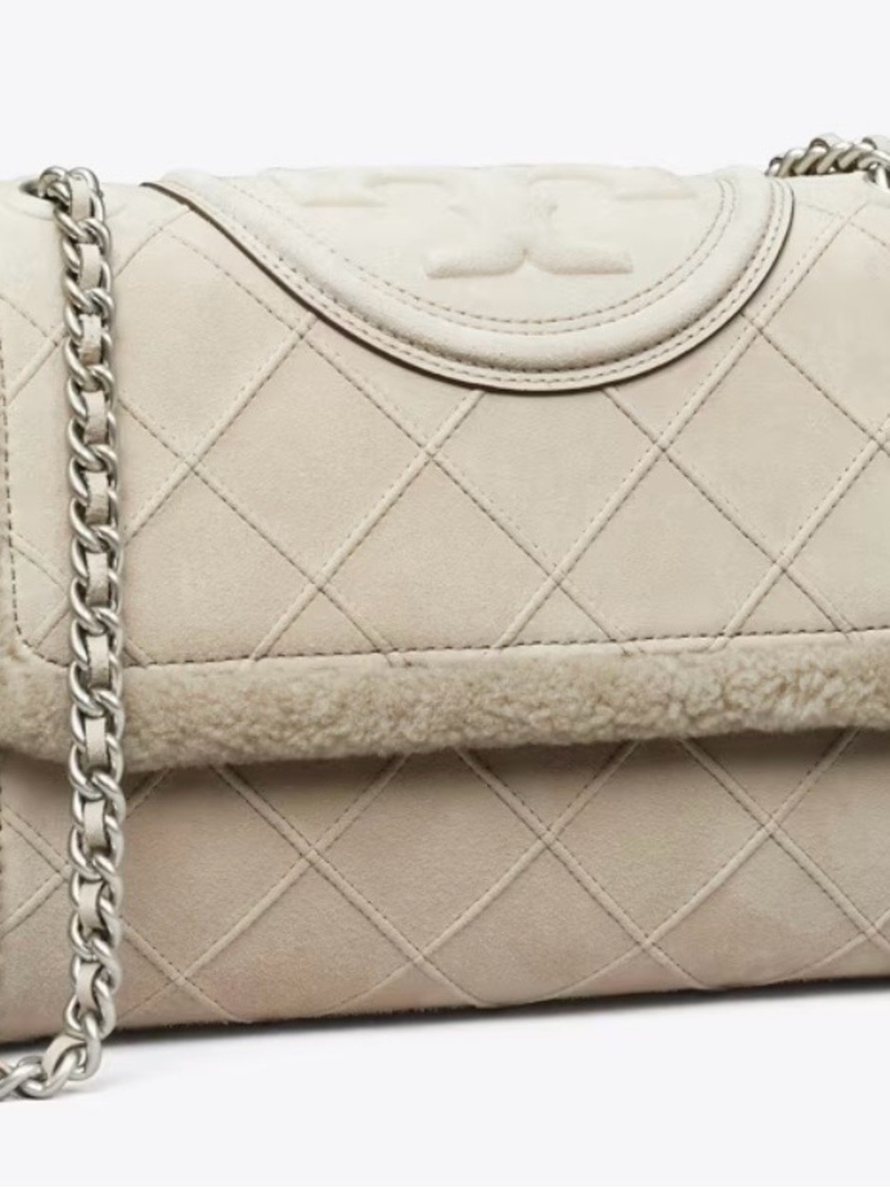 Tory Burch limited edition  Fleming Soft Shearling Convertible Shoulder Bag